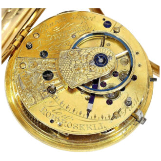 Early English 18K gold open faced lever watch Circa 1842 Early English 18K gold open faced lever watch Circa 1842