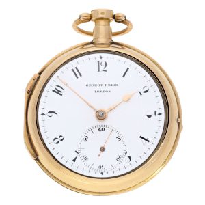 English rose gold verge with stoppable seconds Circa 1800