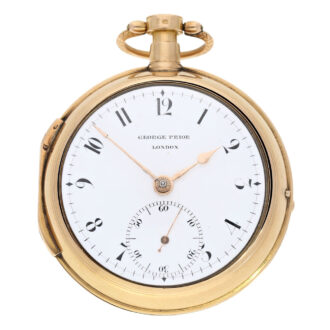 English rose gold verge with stoppable seconds Circa 1800