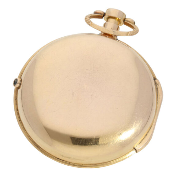English rose gold verge with stoppable seconds Circa 1800 English rose gold verge with stoppable seconds Circa 1800