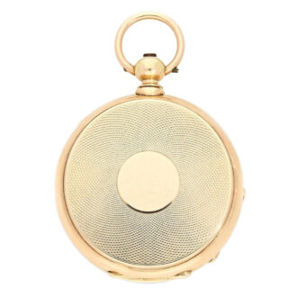 Heavy Swiss 14K gold hunting cased pocket chronometer Circa 1865