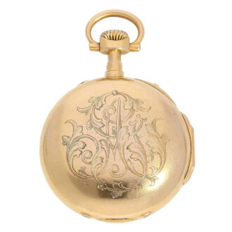 French gold Louis XVI style pocket chronometer Circa 1870