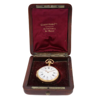 French gold Louis XVI style pocket chronometer Circa 1870