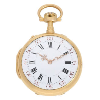 French gold Louis XVI style pocket chronometer Circa 1870