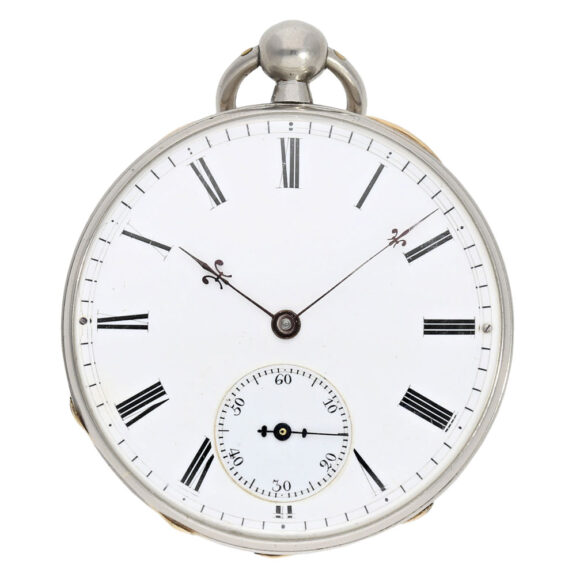 Very fine French platinum and enamel chronometer Circa 1830 Very fine French platinum and enamel chronometer Circa 1830