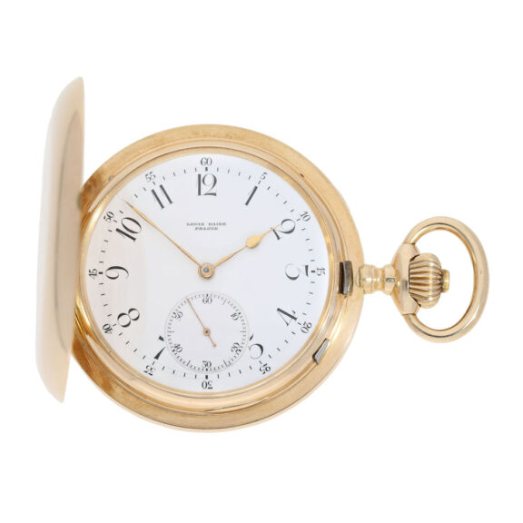 Swiss rose gold hunting cased ankerchronometer Circa 1900