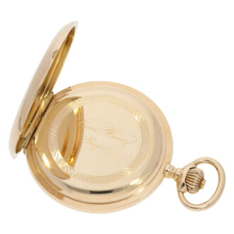 Swiss rose gold hunting cased ankerchronometer Circa 1900