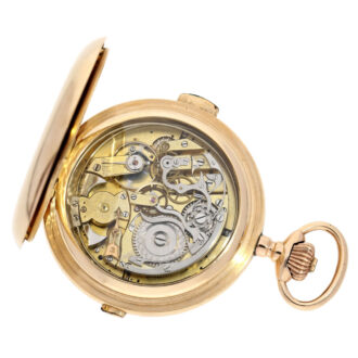 Swiss gold hunting cased complicated precision watch Circa 1895 Swiss gold hunting cased complicated precision watch Circa 1895
