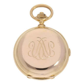 Swiss 18K gold hunting cased complicated watch Circa 1890