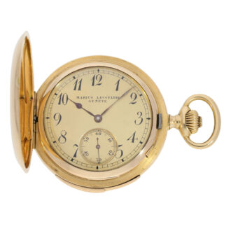 Swiss gold hunting cased minute repeating lever watch Circa 1904 Swiss gold hunting cased minute repeating lever watch Circa 1904