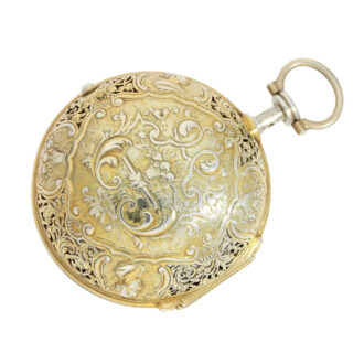 English quarter repeating verge with chatelaine Circa 1691-1747