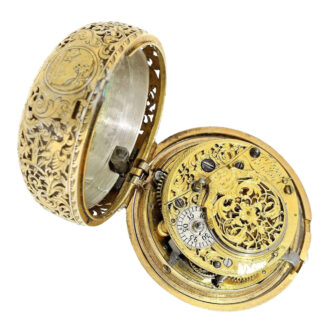 English quarter repeating verge with chatelaine Circa 1691-1747
