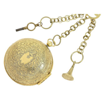 Fine French engraved gilt Louis XIV oignon watch Circa 1710