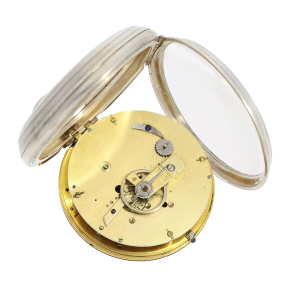 French silver complicated astronomical cylinder watch Circa 1800 French silver complicated astronomical cylinder watch Circa 1800