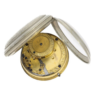 German cylinder watch with early self-winding mechanism Circa 1810