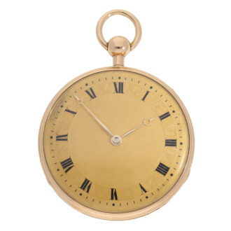 Swiss rose gold quarter repeating cylinder watch Circa 1810 Swiss rose gold quarter repeating cylinder watch Circa 1810