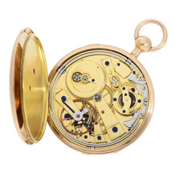 Swiss rose gold quarter repeating cylinder watch Circa 1810 Swiss rose gold quarter repeating cylinder watch Circa 1810