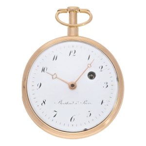 French rose gold quarter repeating cylinder watch Circa 1810