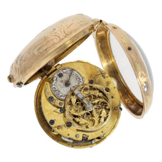 French four-coloured gold repeating à toc verge watch Circa 1760 French four-coloured gold repeating à toc verge watch Circa 1760