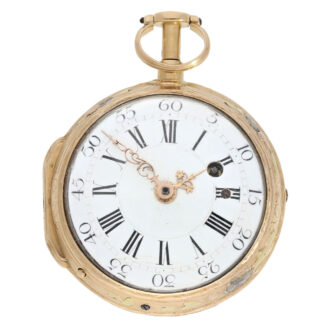 French four-coloured gold repeating à toc verge watch Circa 1760 French four-coloured gold repeating à toc verge watch Circa 1760