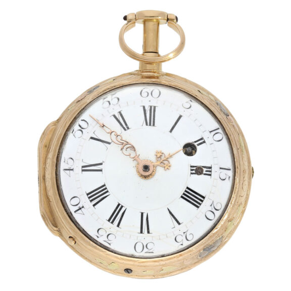 French four-coloured gold repeating à toc verge watch Circa 1760 French four-coloured gold repeating à toc verge watch Circa 1760