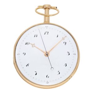 French rose gold centre seconds repeating à toc pocket watch Circa 1790