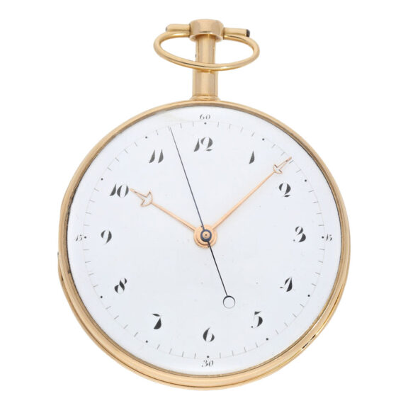 French rose gold centre seconds repeating à toc pocket watch Circa 1790 French rose gold centre seconds repeating à toc pocket watch Circa 1790