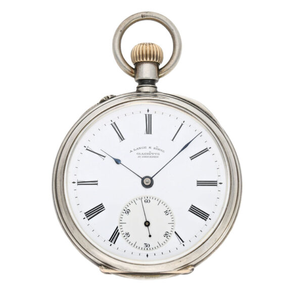 Early German silver open faced lever precision watch Circa 1890