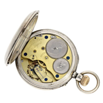 Early German silver open faced lever precision watch Circa 1890