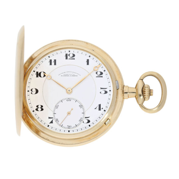German 14K rose gold hunting cased lever watch Circa 1925 German 14K rose gold hunting cased lever watch Circa 1925