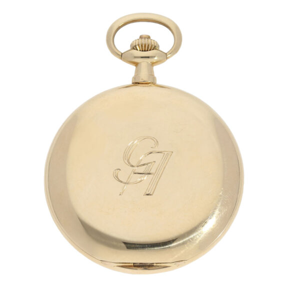 German 14K rose gold hunting cased lever watch Circa 1925 German 14K rose gold hunting cased lever watch Circa 1925