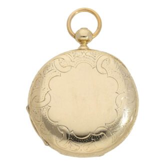 Early German 18K gold hunting cased lever watch Circa 1863 Early German 18K gold hunting cased lever watch Circa 1863