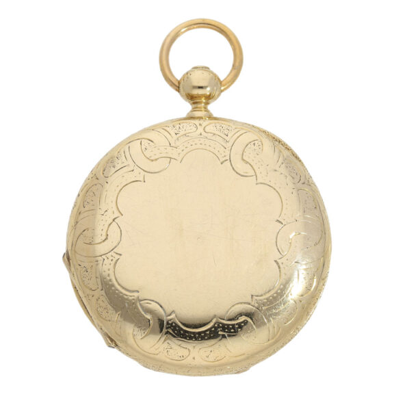 Early German 18K gold hunting cased lever watch Circa 1863 Early German 18K gold hunting cased lever watch Circa 1863