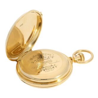 German 18K gold hunting cased ankerchronometer watch Circa 1870 German 18K gold hunting cased ankerchronometer watch Circa 1870