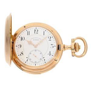 German rose gold minute repeating precision watch Circa 1904