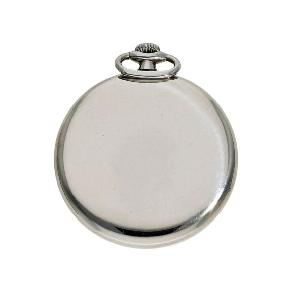 Swiss stainless steel open faced lever pocket watch Circa 1932 Swiss stainless steel open faced lever pocket watch Circa 1932