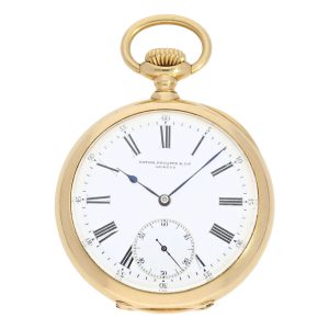Swiss gold open faced quality Extra deck chronometer Circa 1901
