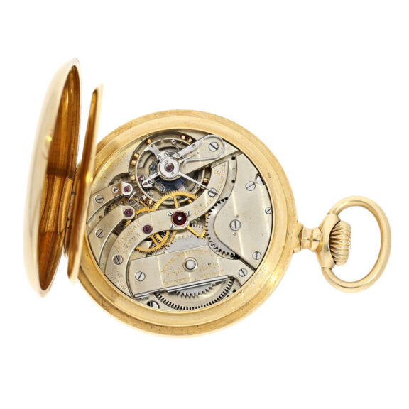 Swiss gold open faced quality Extra deck chronometer Circa 1901 Swiss gold open faced quality Extra deck chronometer Circa 1901