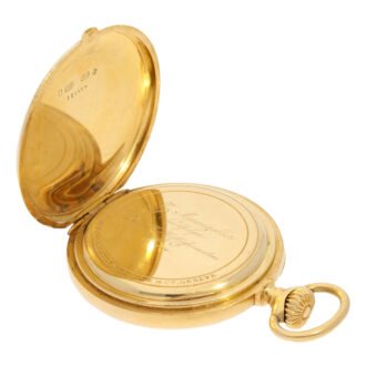 Swiss gold open faced quality Extra deck chronometer Circa 1901 Swiss gold open faced quality Extra deck chronometer Circa 1901
