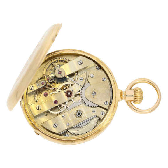 Swiss 18K gold open faced ankerchronometer Circa 1883 Swiss 18K gold open faced ankerchronometer Circa 1883