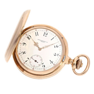 Swiss 14K rose gold hunting cased chronometer Circa 1891