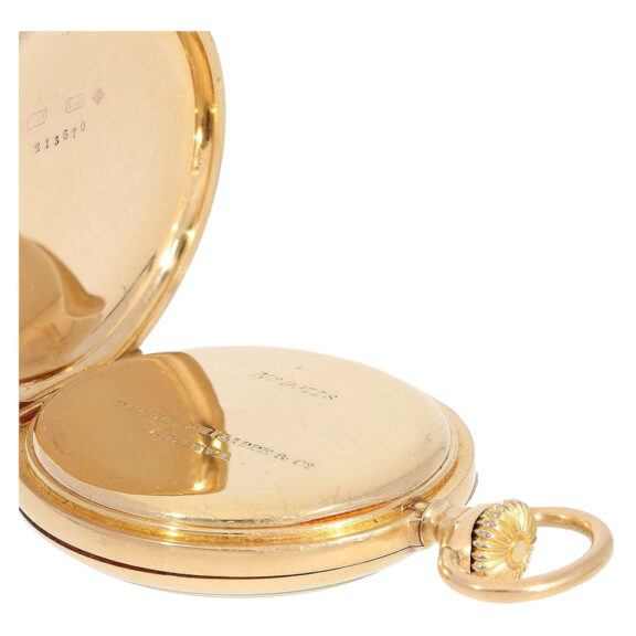 Swiss gold five-minute repeating lever watch Circa 1892 Swiss gold five-minute repeating lever watch Circa 1892