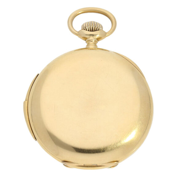 Swiss gold minute repeating lever pocket watch Circa 1910 Swiss gold minute repeating lever pocket watch Circa 1910