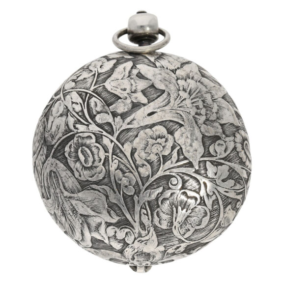 Important French silver hunting cased verge pendant watch Circa 1650 Important French silver hunting cased verge pendant watch Circa 1650