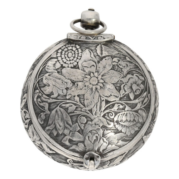 Important French silver hunting cased verge pendant watch Circa 1650 Important French silver hunting cased verge pendant watch Circa 1650