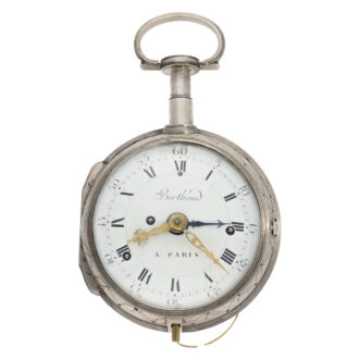 French silver grande sonnerie repeating coach clock Circa 1800 French silver grande sonnerie repeating coach clock Circa 1800