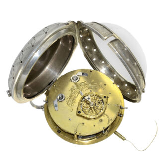 French silver grande sonnerie repeating coach clock Circa 1800 French silver grande sonnerie repeating coach clock Circa 1800