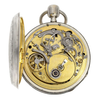 French silver quarter repeating musical watch Circa 1817-1824