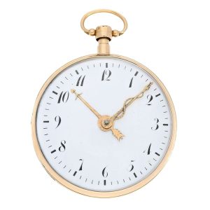 Swiss rose gold repeating musical cylinder watch Circa 1820