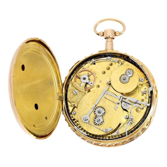 Swiss rose gold repeating musical cylinder watch Circa 1820 Swiss rose gold repeating musical cylinder watch Circa 1820